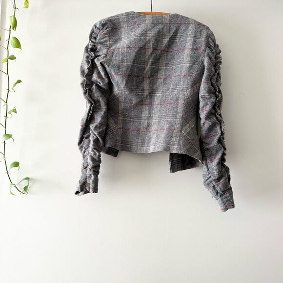 Intermix‎ Kiara wool plaid jacket size S - Picture 4 of 5